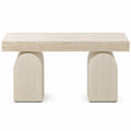 Travertinbank Beige Rechteckig 120x40x45cm