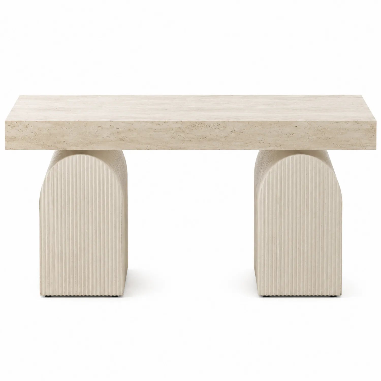 Travertinbank Beige Rechteckig 120x40x45cm
