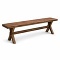 Holzbank aus Tannenholz Braun 180 cm