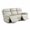 3-Sitzer Sofa mit Leder Beige
