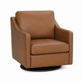 Ledersessel Drehbar Braun 85x75x80 cm