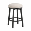 Metall Barhocker mit Leinenstoff Beige