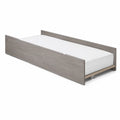 Ausziehbares Bett Holz Grau 200x90 cm