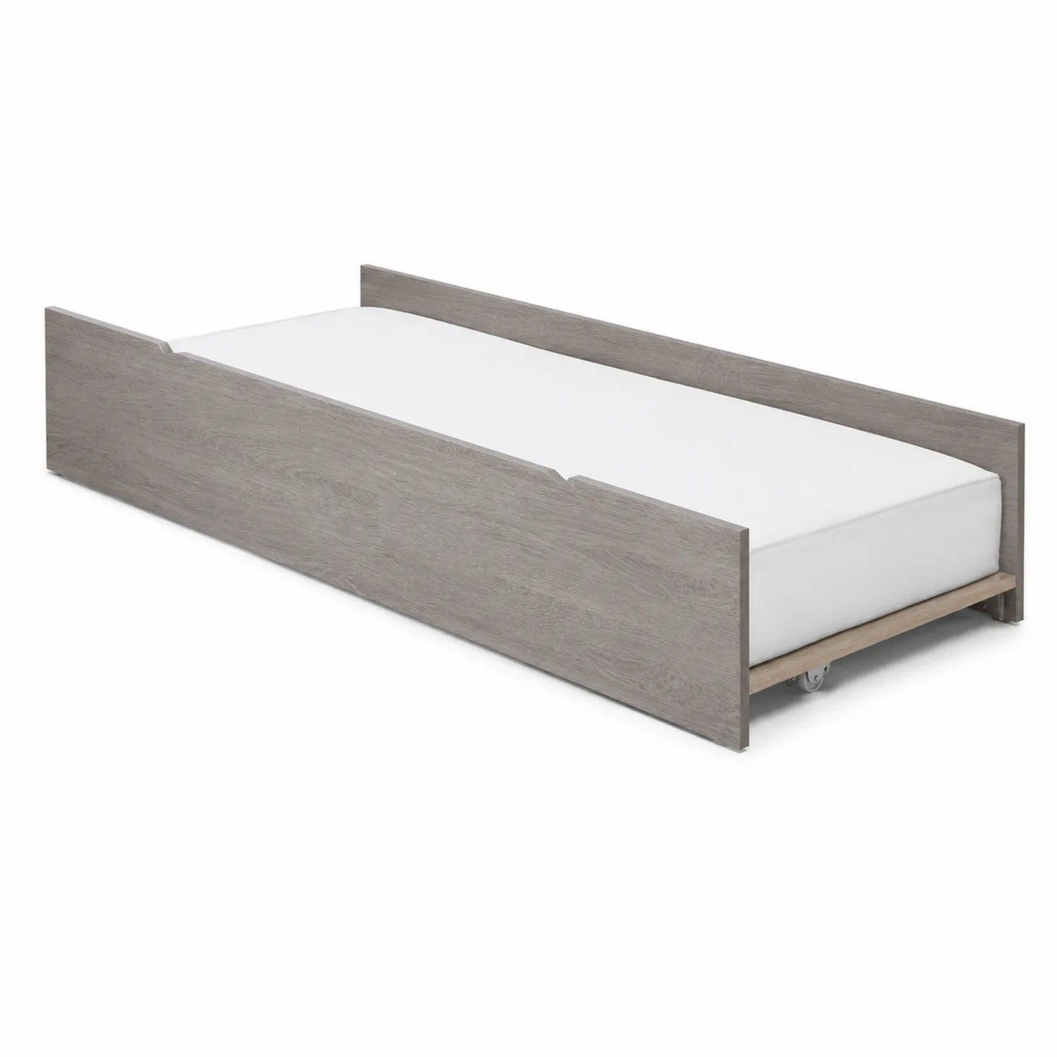 Ausziehbares Bett Holz Grau 200x90 cm