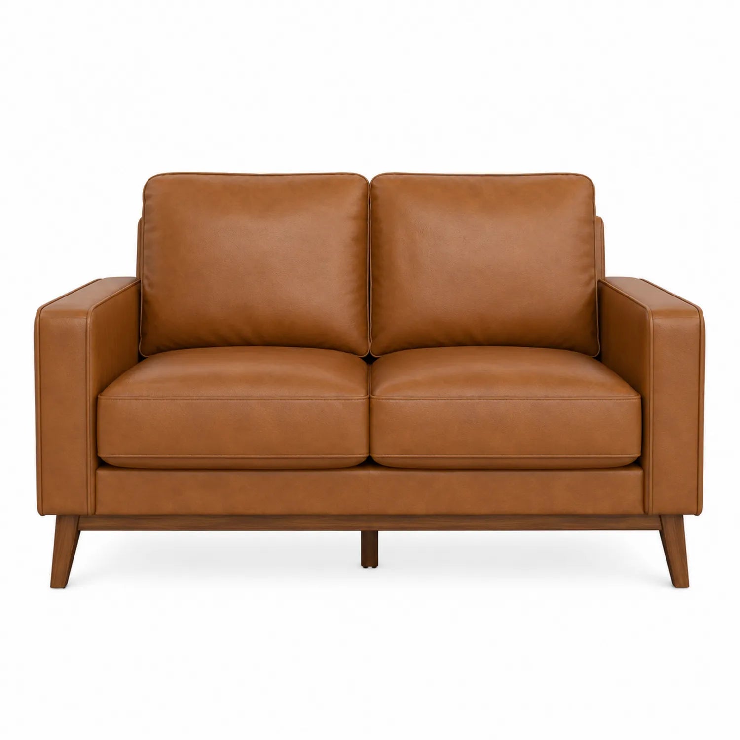 Zweisitzer Sofa Kunstleder Braun 150x80x85 cm