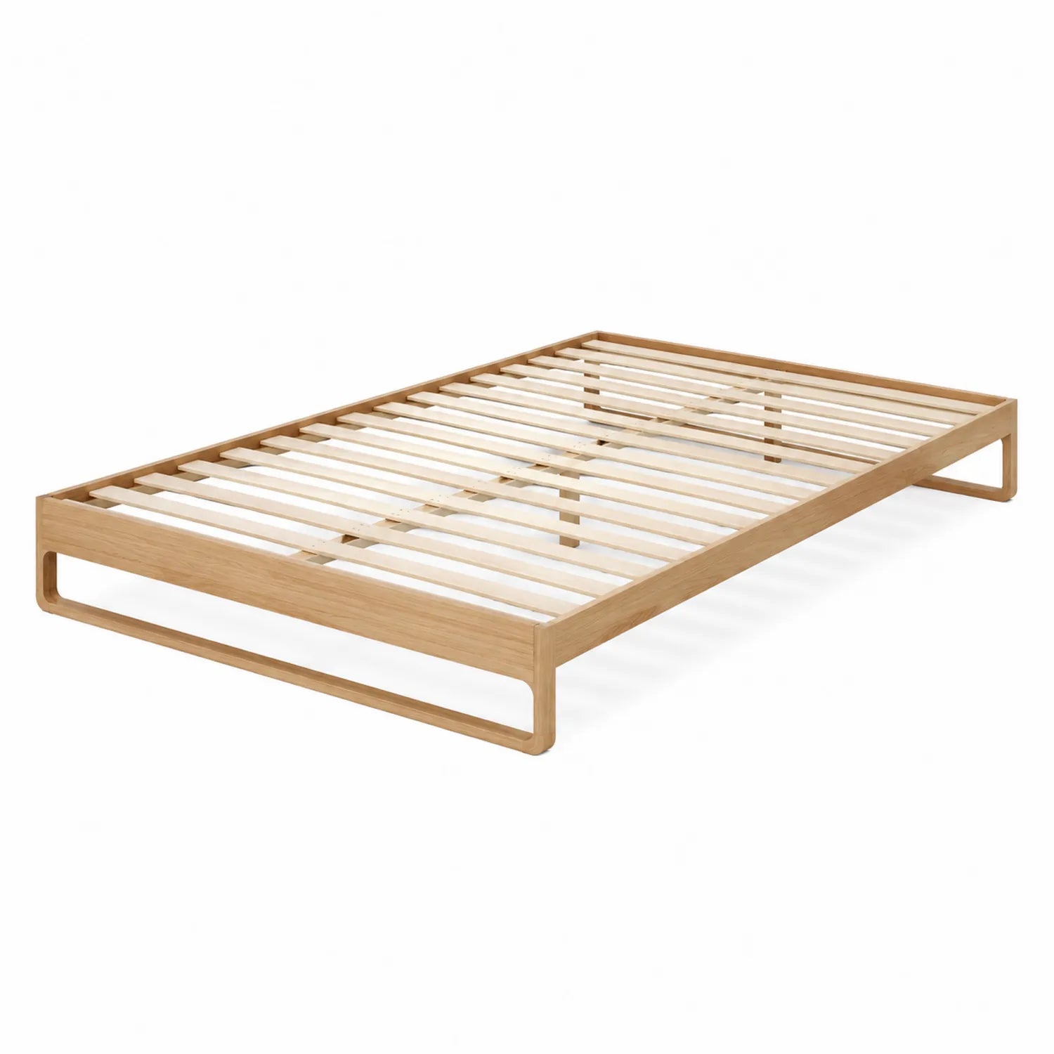 Bettgestell aus Eichenholz 200x160 cm Natur