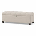 Textilpolsterbank mit Stauraum Beige