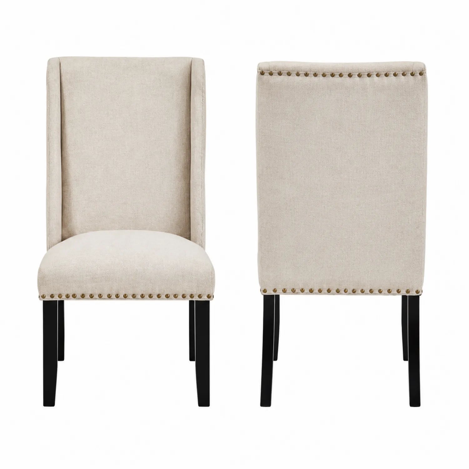 Esszimmerstuhl Set mit Polyester Beige