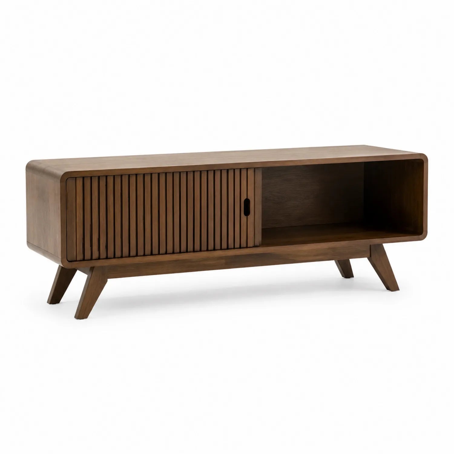 TV-Schrank Holz Braun 120x40x45cm mit Schiebetür
