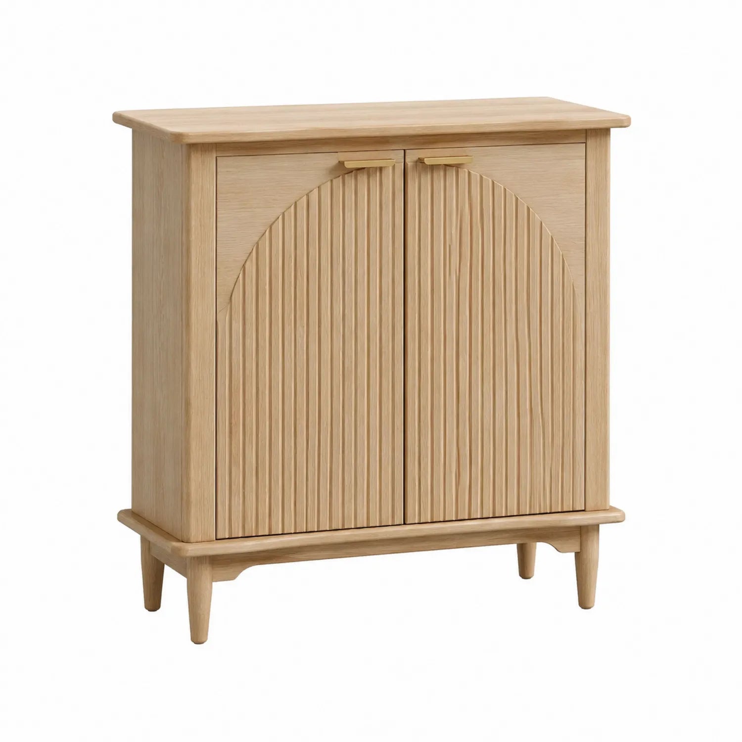 Sideboard Holz Eiche 2 Türen 80x35x90 cm
