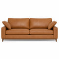 Ledersofa 3-Sitzer Cognac 200cm