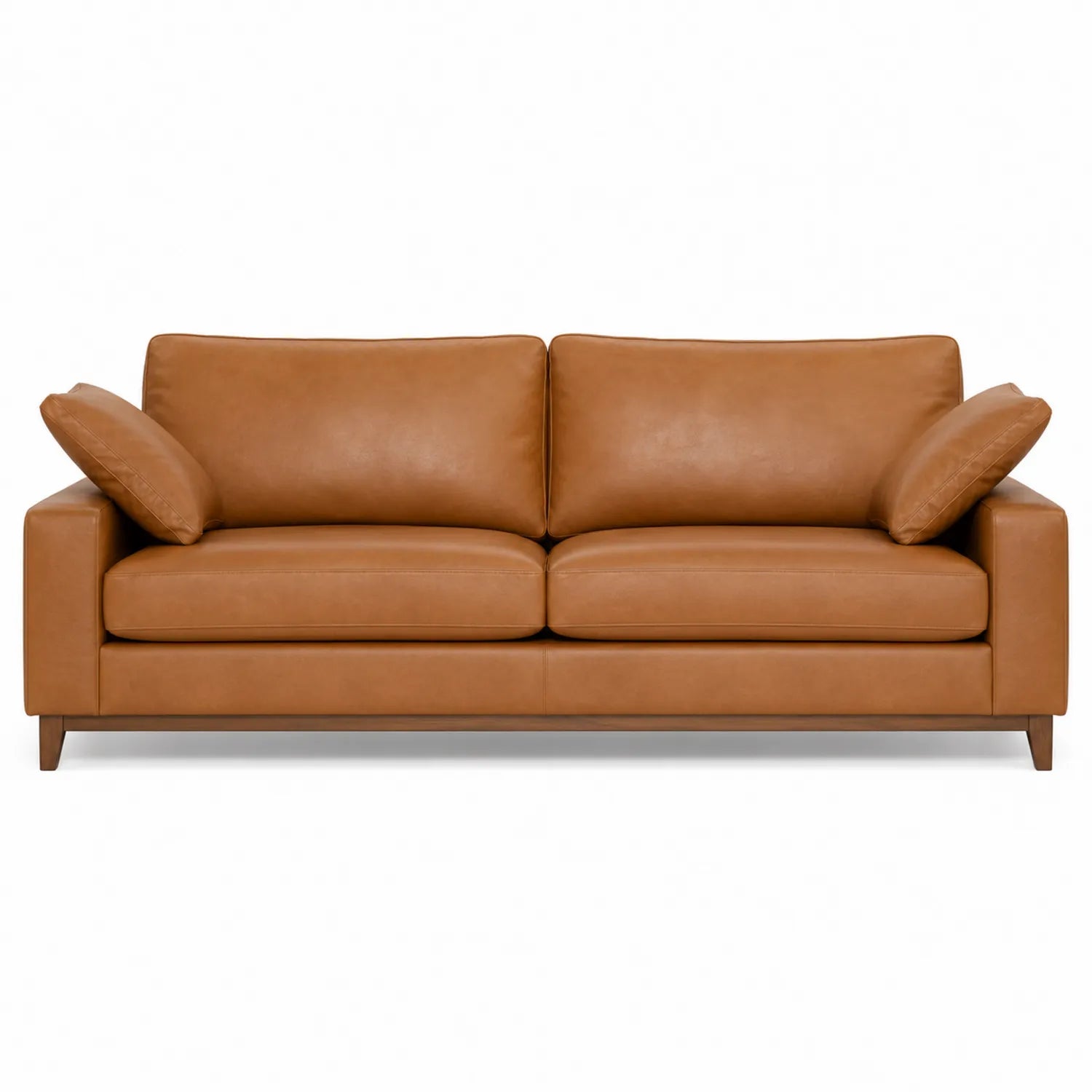 Ledersofa 3-Sitzer Cognac 200cm