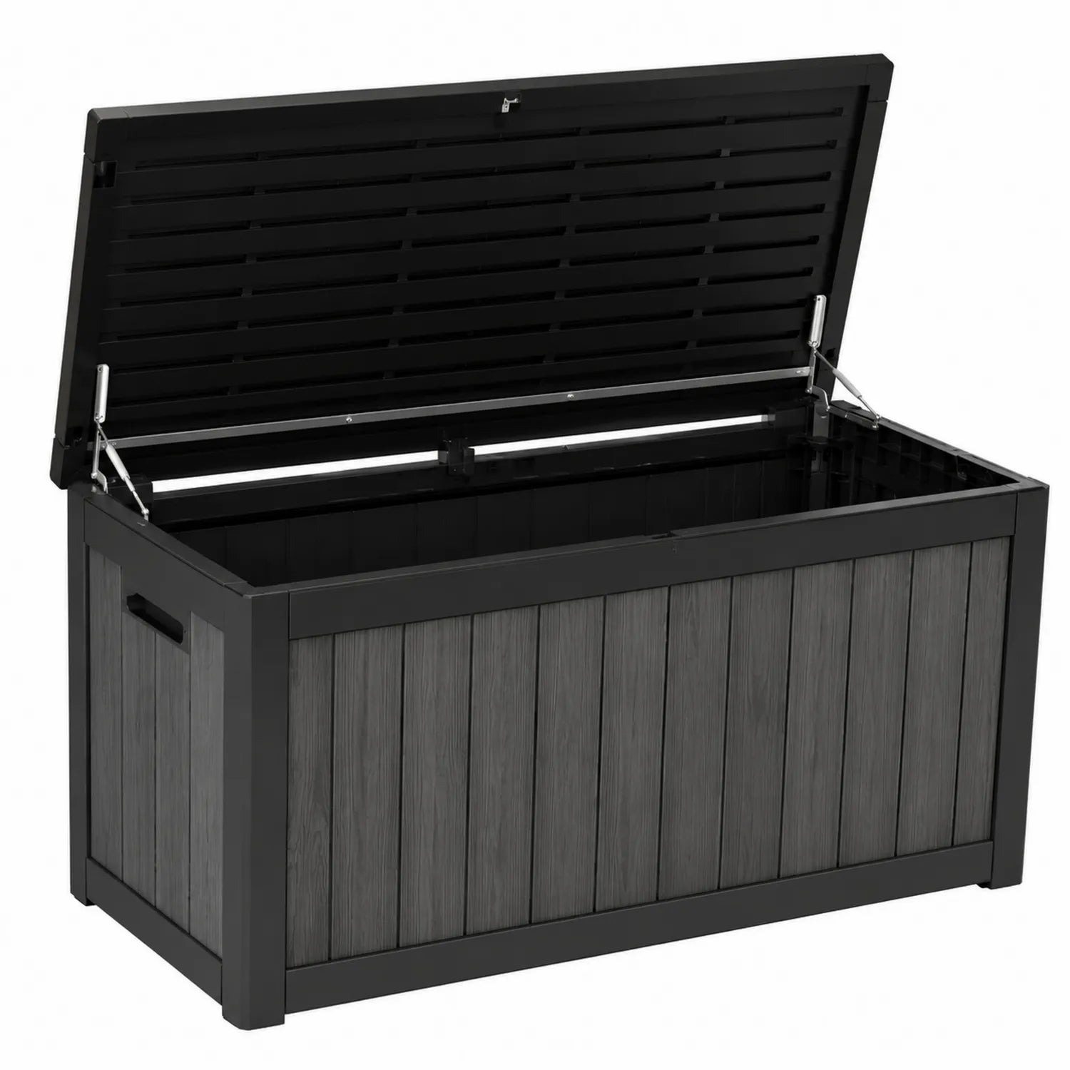 Aufbewahrungsbox Kunststoff Schwarz Grau 120x45x60 cm